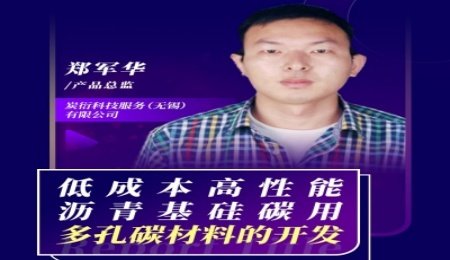 【會(huì)議報(bào)告】低成本高性能瀝青基硅碳用多孔碳材料的開發(fā)