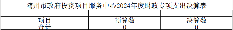 隨州市政府投資項目服務中心2024年度財政專項支出決算表.png