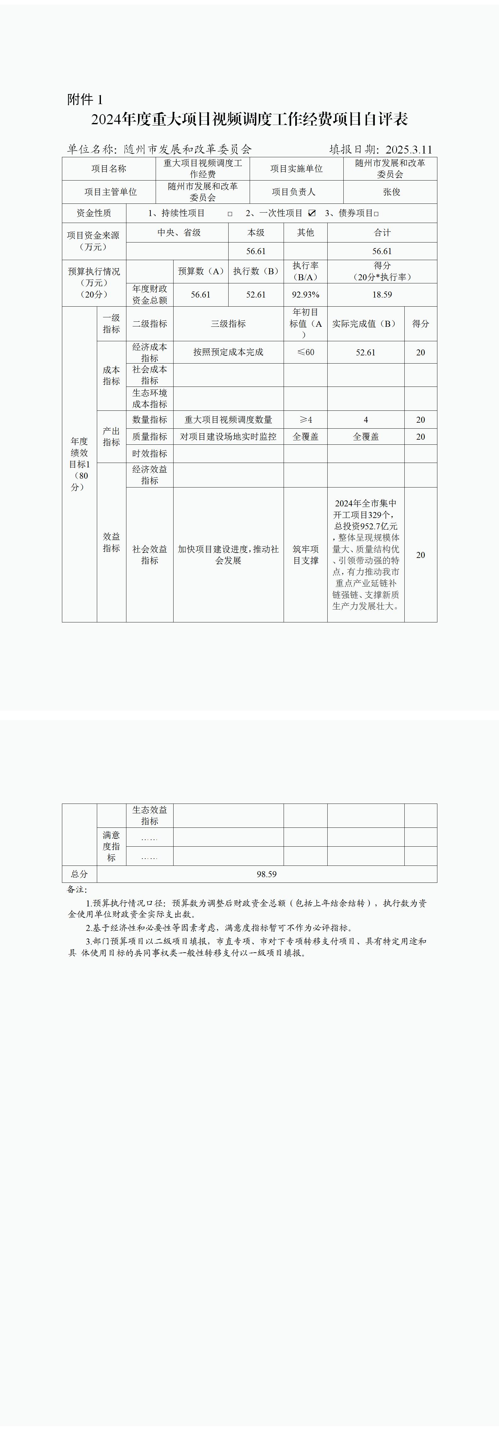 附件1:2024年度項目自評表(重大項目視頻調度工作經費)改_01.jpg